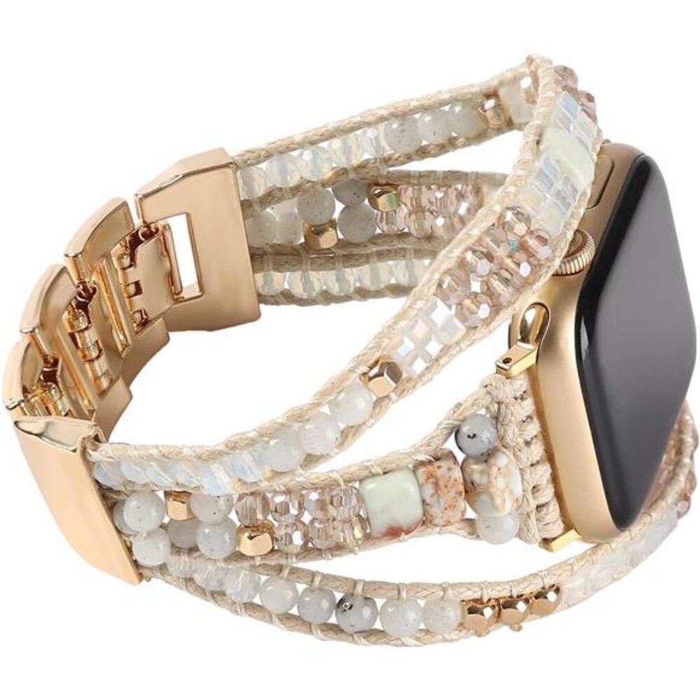 NEW Boho Beaded Multilayer Stone Apple Watch Band